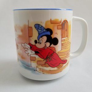 Vintage Disney Fantasia The Sorcerer’s Apprentice Mickey Mouse Wizard Coffee Mug